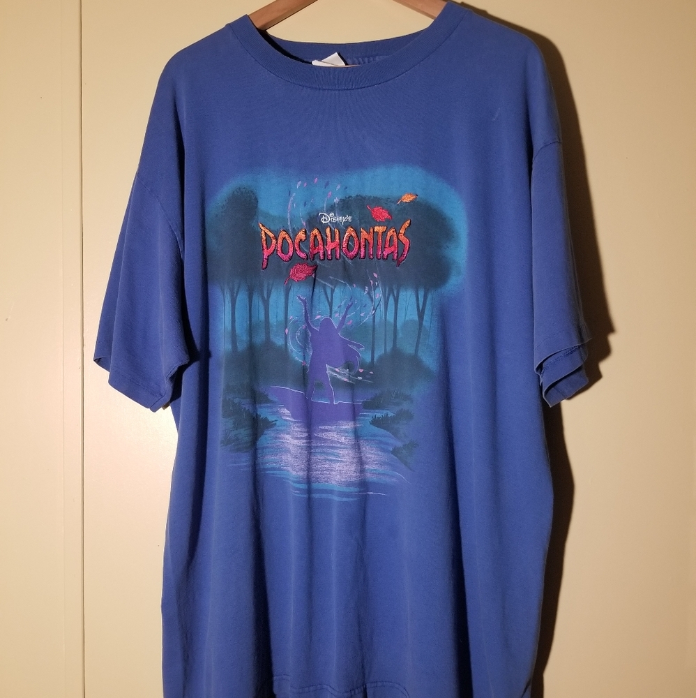SOLD💥Vtg 90s Pocahontas Disney movie promo tee